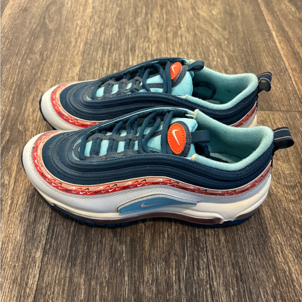 Nike Blue and Red Sneakers Air Max 97